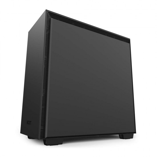 NZXT H710i - ATX Mid Tower PC Gaming Case - Black - Front I/O USB Type-C Port - Quick-Release Tempered Glass Side Panel - Vertical GPU Mount - Integrated RGB Lighting - Water-Cooling Ready