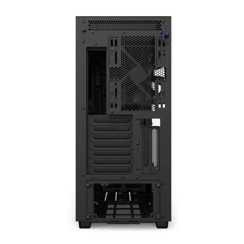 NZXT H710i - ATX Mid Tower PC Gaming Case - Black - Front I/O USB Type-C Port - Quick-Release Tempered Glass Side Panel - Vertical GPU Mount - Integrated RGB Lighting - Water-Cooling Ready NZXT H710i - ATX Mid Tower PC Gaming Case - Black - Front I/O USB Type-C Port - Quick-Release Tempered Glass Side Panel - Vertical GPU Mount - Integrated RGB Lighting - Water-Cooling Ready