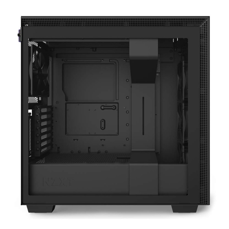 NZXT H710i - ATX Mid Tower PC Gaming Case - Black - Front I/O USB Type-C Port - Quick-Release Tempered Glass Side Panel - Vertical GPU Mount - Integrated RGB Lighting - Water-Cooling Ready NZXT H710i - ATX Mid Tower PC Gaming Case - Black - Front I/O USB Type-C Port - Quick-Release Tempered Glass Side Panel - Vertical GPU Mount - Integrated RGB Lighting - Water-Cooling Ready