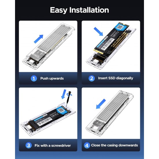 ORICO NVME M.2 to Type-C USB3.1 Gen2 10Gbps