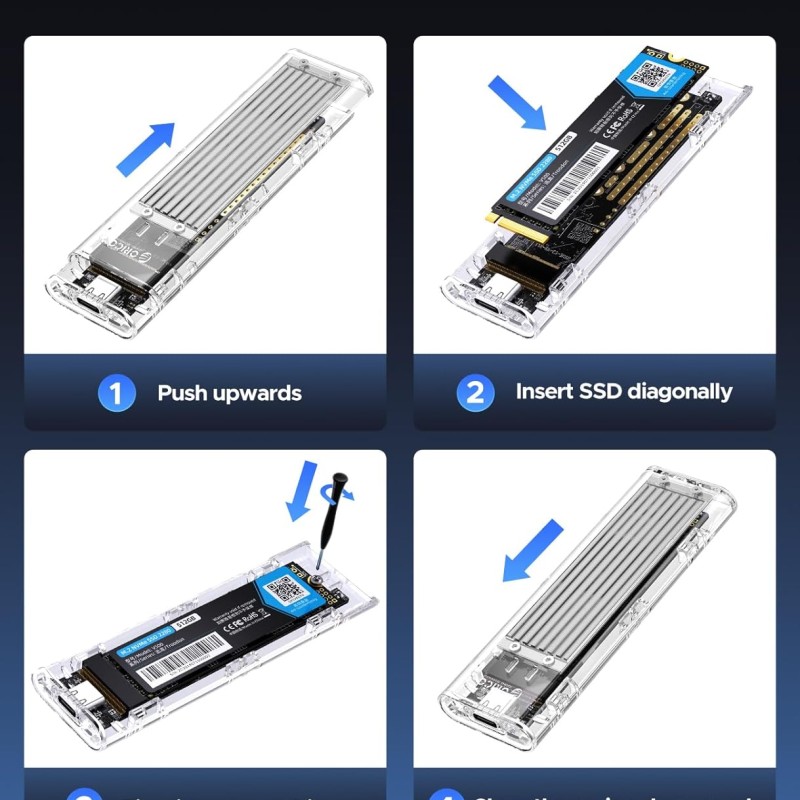 ORICO NVME M.2 to Type-C USB3.1 Gen2 10Gbps ORICO NVME M.2 to Type-C USB3.1 Gen2 10Gbps