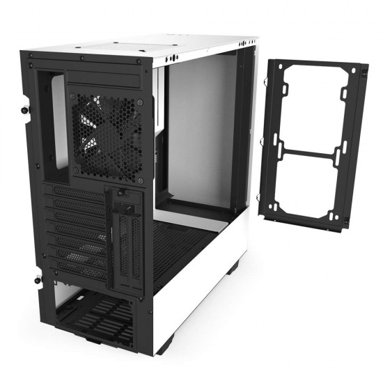 NZXT H510i - Compact Mid-Tower with Lighting and Fan Control - White/Black