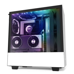 NZXT H510i - Compact Mid-Tower with Lighting and Fan Control - White/Black