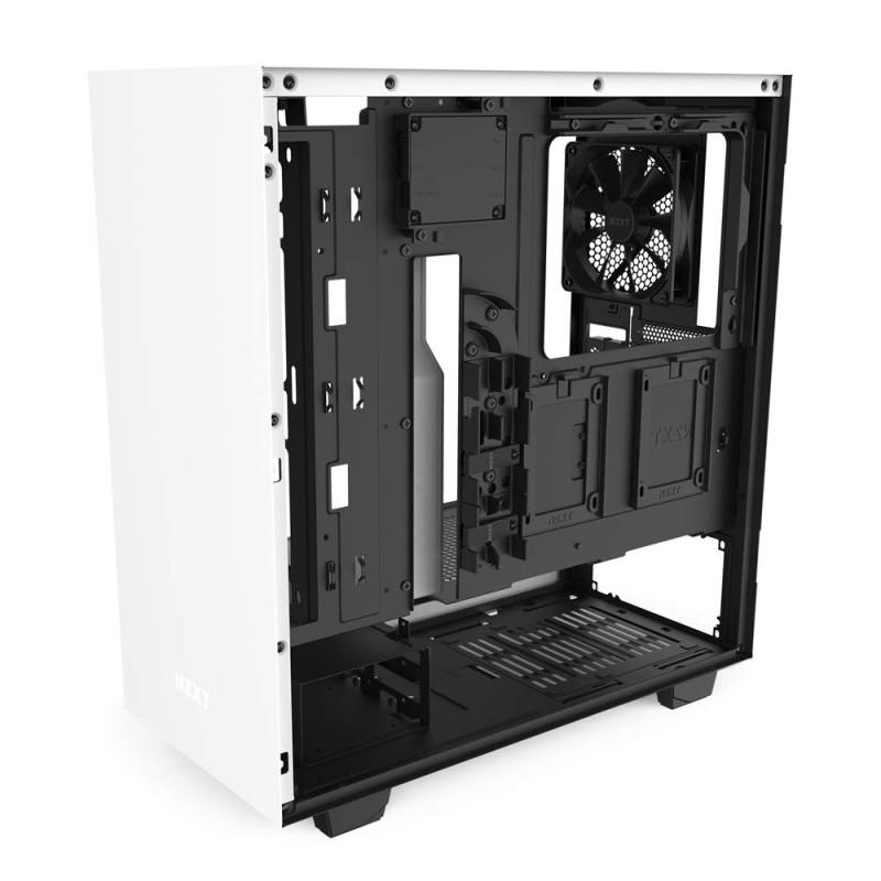 NZXT H510i - Compact Mid-Tower with Lighting and Fan Control - White/Black NZXT H510i - Compact Mid-Tower with Lighting and Fan Control - White/Black