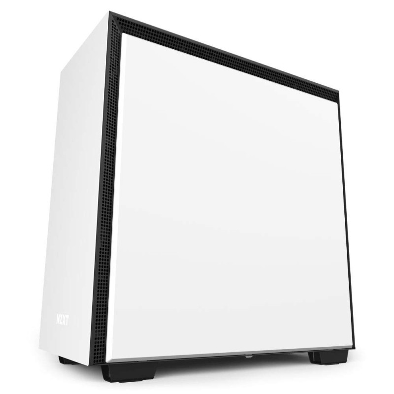 NZXT H710i - ATX Mid Tower PC Gaming Case - White/Black - Front I/O USB Type-C Port - Quick-Release Tempered Glass Side Panel - Vertical GPU Mount - I NZXT H710i - ATX Mid Tower PC Gaming Case - White/Black - Front I/O USB Type-C Port - Quick-Release Tempered Glass Side Panel - Vertical GPU Mount - I