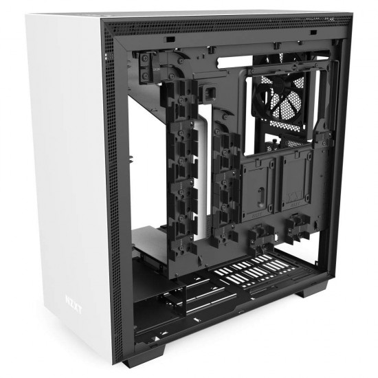 NZXT H710i - ATX Mid Tower PC Gaming Case - White/Black - Front I/O USB Type-C Port - Quick-Release Tempered Glass Side Panel - Vertical GPU Mount - I