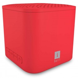 iball Musi Play A1 Wireless Ultra-Portable Bluetooth Speakers with FM | Micro SD Card Slot & Built-in Mic (Hot Red)