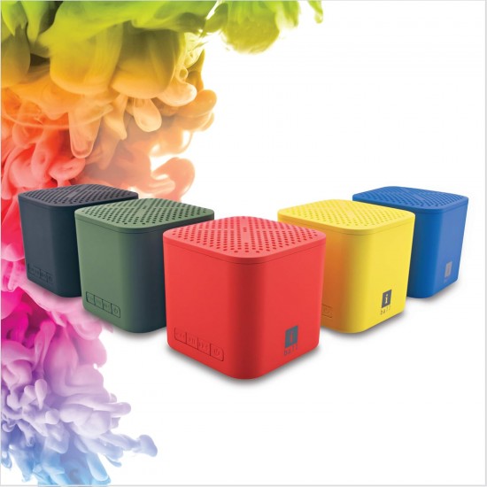 iball Musi Play A1 Wireless Ultra-Portable Bluetooth Speakers with FM | Micro SD Card Slot & Built-in Mic (Hot Red)