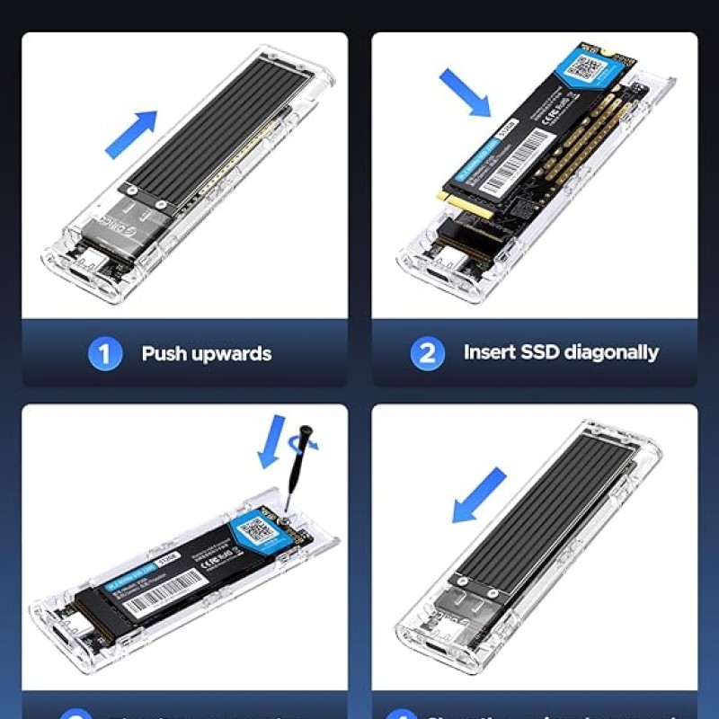 ORICO M.2 NVME Enclosure Adapter (TCM2-Black) ORICO M.2 NVME Enclosure Adapter (TCM2-Black)