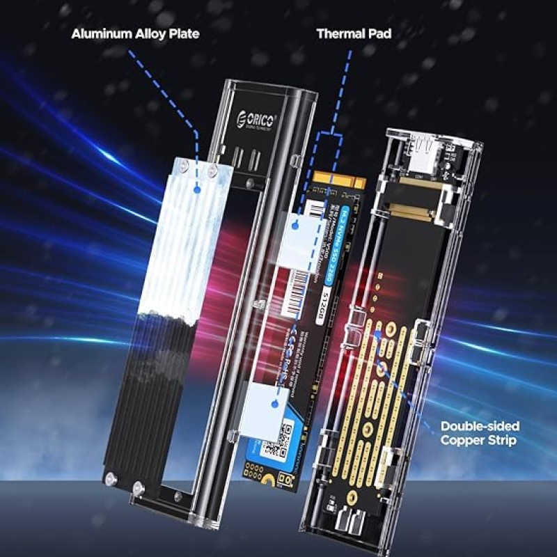 ORICO M.2 NVME Enclosure Adapter (TCM2-Black) ORICO M.2 NVME Enclosure Adapter (TCM2-Black)