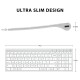 iClever BK10 Bluetooth Keyboard Sliver/White