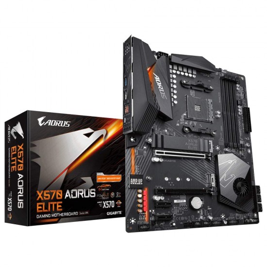 GIGABYTE X570 AORUS Elite Motherboard with 12+2 Phases Digital VRM