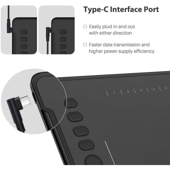 HUION Inspiroy H1161 Digital Graphics Drawing Pen Tablet