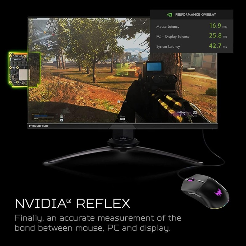 Acer Predator Cestus 330 Gaming Mouse: 16000 On-The-Fly DPI - RGB Lighting - 7 - Black Acer Predator Cestus 330 Gaming Mouse: 16000 On-The-Fly DPI - RGB Lighting - 7 - Black