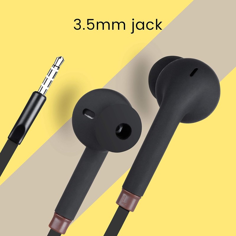 Zebronics Zeb-Corolla In Ear Wired Earphone with Mic, 3.5mm Jack, 1.2 Meter Cable, Multi Function Button Zebronics Zeb-Corolla In Ear Wired Earphone with Mic, 3.5mm Jack, 1.2 Meter Cable, Multi Function Button