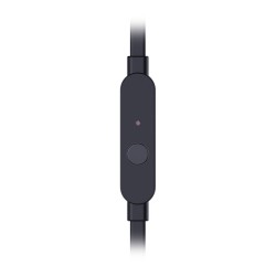 Infinity (JBL Zip 100 Wired in Ear Earphones with Mic, Immersive Bass, One Button Multi-Function Remote, Tangle Free Flat Cable (Black)