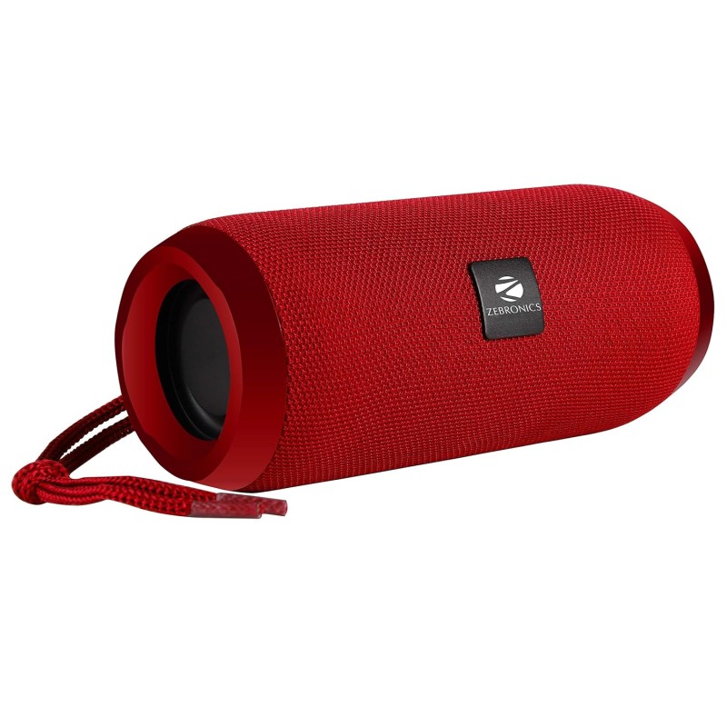 Zebronics Zeb-Action Portable 10W BT Speaker with TWS Function, USB,mSD, AUX, FM, Mic & Fabric Finish(Red)