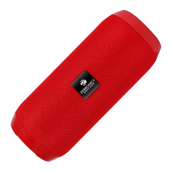 Zebronics Zeb-Action Portable 10W BT Speaker with TWS Function, USB,mSD, AUX, FM, Mic & Fabric Finish(Red)