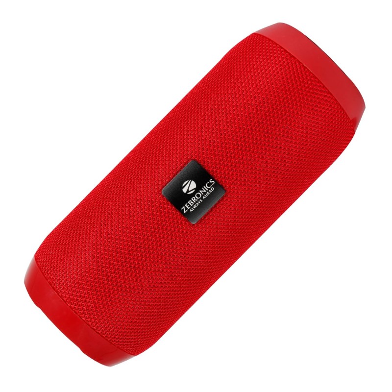 Zebronics Zeb-Action Portable 10W BT Speaker with TWS Function, USB,mSD, AUX, FM, Mic & Fabric Finish(Red)