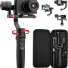 All in 1 3-Axis Gimbal Stabilizer for Compact Camera Action Camera and Smartphone, Compatible