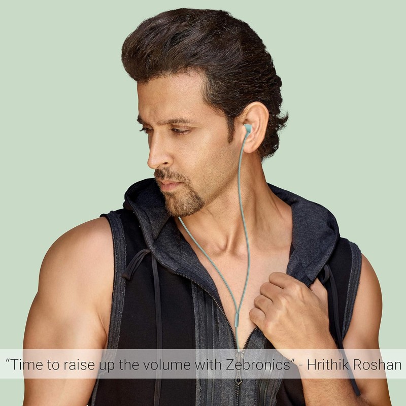 Zebronics Zeb-Protect Wired Earphone with Call Function(Green) Zebronics Zeb-Protect Wired Earphone with Call Function(Green)