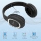 pTron Studio Over-Ear Bluetooth 5.0 Wireless Headphones with Mic - (Black)