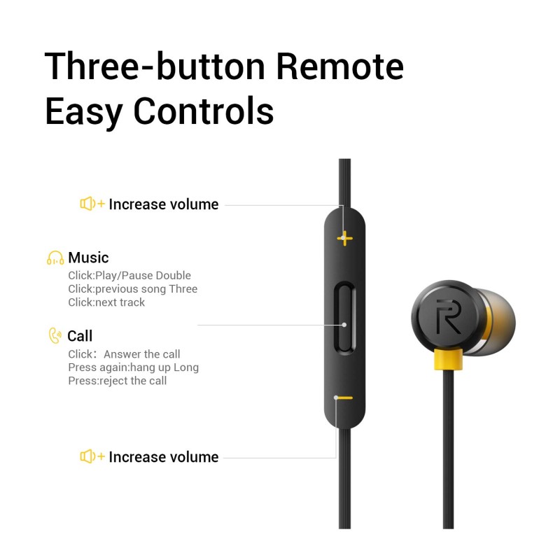 realme Buds 2 Wired in Ear Earphones with Mic (Black) realme Buds 2 Wired in Ear Earphones with Mic (Black)
