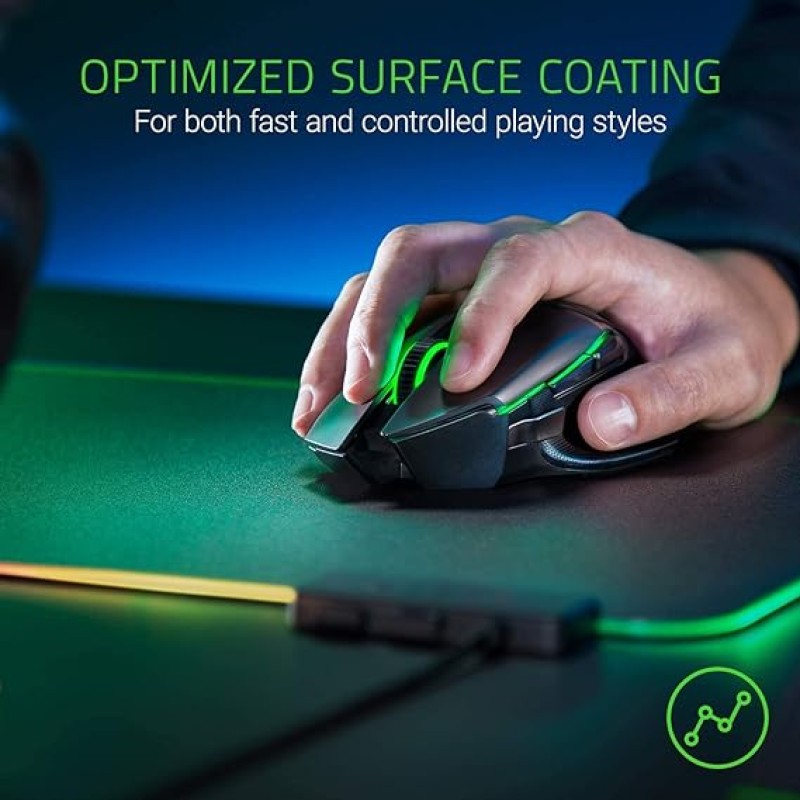 Razer Firefly V2 Micro Textured Gaming Mouse Mat with RGB Lighting Powered by Chroma Rz02-03020100-R3M1 Port Razer Firefly V2 Micro Textured Gaming Mouse Mat with RGB Lighting Powered by Chroma Rz02-03020100-R3M1 Port