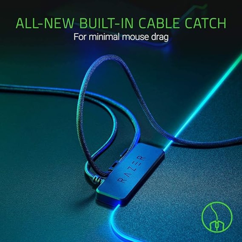 Razer Firefly V2 Micro Textured Gaming Mouse Mat with RGB Lighting Powered by Chroma Rz02-03020100-R3M1 Port Razer Firefly V2 Micro Textured Gaming Mouse Mat with RGB Lighting Powered by Chroma Rz02-03020100-R3M1 Port