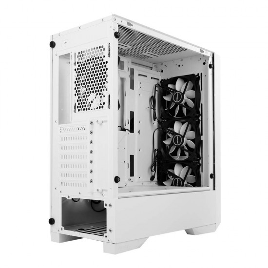 Antec DP501 Mid Tower Gaming Cabinet I Computer Case - White I Support ATX, Micro-ATX, ITX Motherboard with Tempered Glass Side Panel, 3 x 120mm in Front & 1 x 120mm White LED Fan in Rear