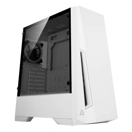 Antec DP501 Mid Tower Gaming Cabinet I Computer Case - White I Support ATX, Micro-ATX, ITX Motherboard with Tempered Glass Side Panel, 3 x 120mm in Front & 1 x 120mm White LED Fan in Rear