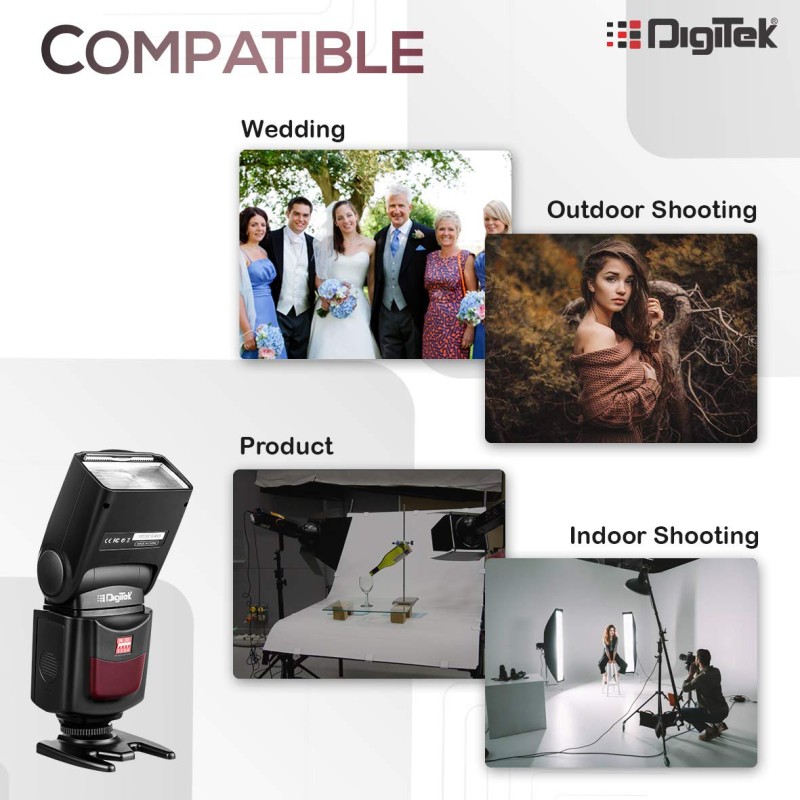 DIGITEK� (DFL-088) Universal Electronic Flash Speedlite for DSLR Cameras (Without Trigger)
