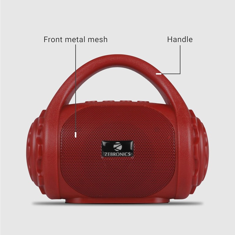 Zebronics ZEB-COUNTY 3W Wireless Bluetooth Portable Speaker With Supporting Carry Handle Zebronics ZEB-COUNTY 3W Wireless Bluetooth Portable Speaker With Supporting Carry Handle