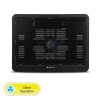 Zebronics Zeb- NC1200 USB Powered Laptop Cooling Pad with 125mm Fan, Pass Through USB Connector and Blue LED Lights