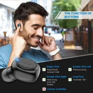 WeCool Moonwalk X2 Innovative Design True Wireless Earbuds for Stereo Music  and Bluetooth Earphones