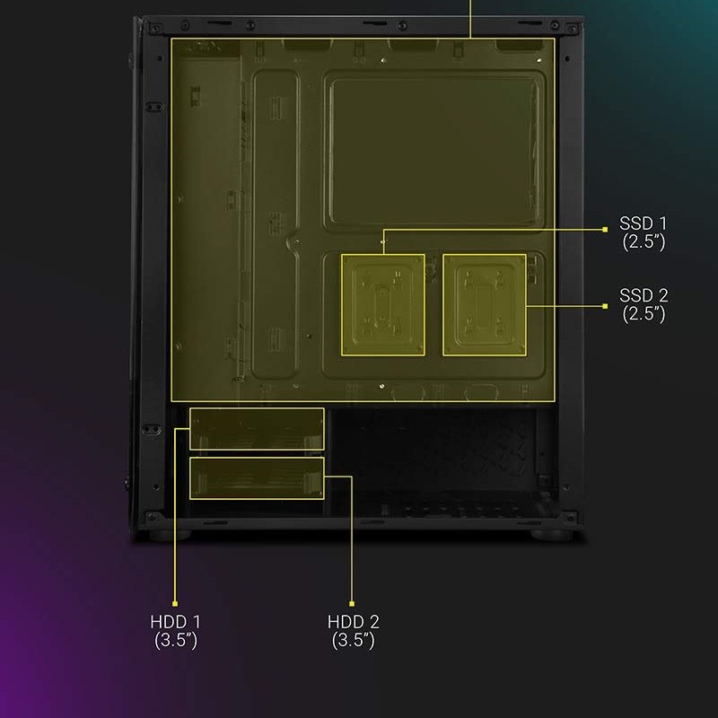 Zebronics Zeb-Sonic PRO Premium Gaming Cabinet Comes with Tempered Glass Front & Side Panel,120mm Rear & Front RGB LED Fan Zebronics Zeb-Sonic PRO Premium Gaming Cabinet Comes with Tempered Glass Front & Side Panel,120mm Rear & Front RGB LED Fan