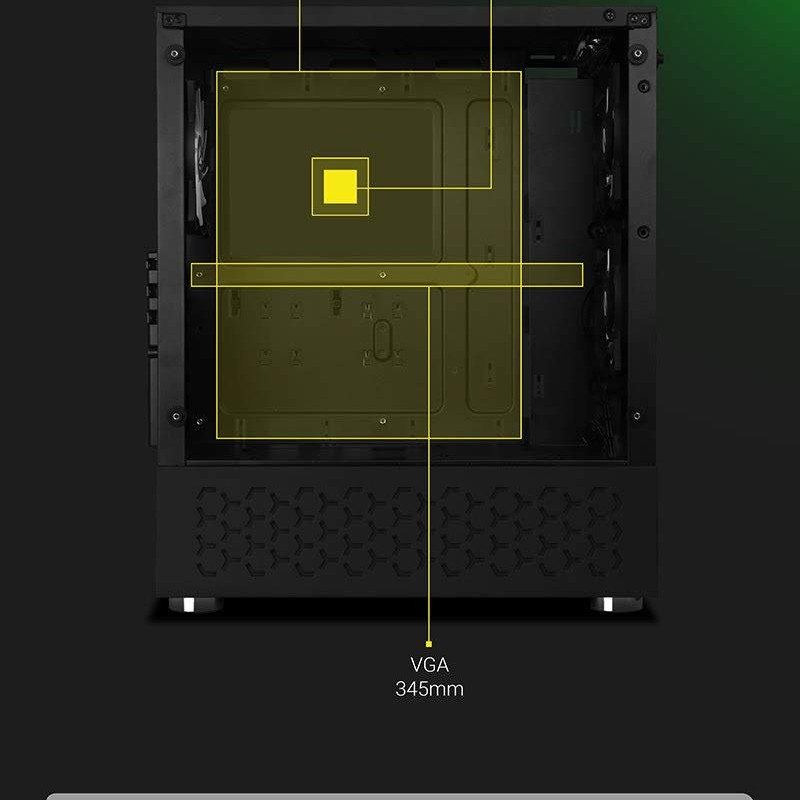 Zebronics Zeb-Sonic PRO Premium Gaming Cabinet Comes with Tempered Glass Front & Side Panel,120mm Rear & Front RGB LED Fan Zebronics Zeb-Sonic PRO Premium Gaming Cabinet Comes with Tempered Glass Front & Side Panel,120mm Rear & Front RGB LED Fan
