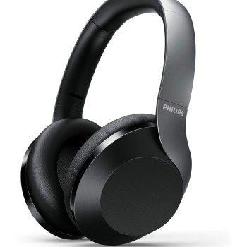 Philips Audio Performance PH805BK Wireless Over the Ear Headphone with Mic (Black)