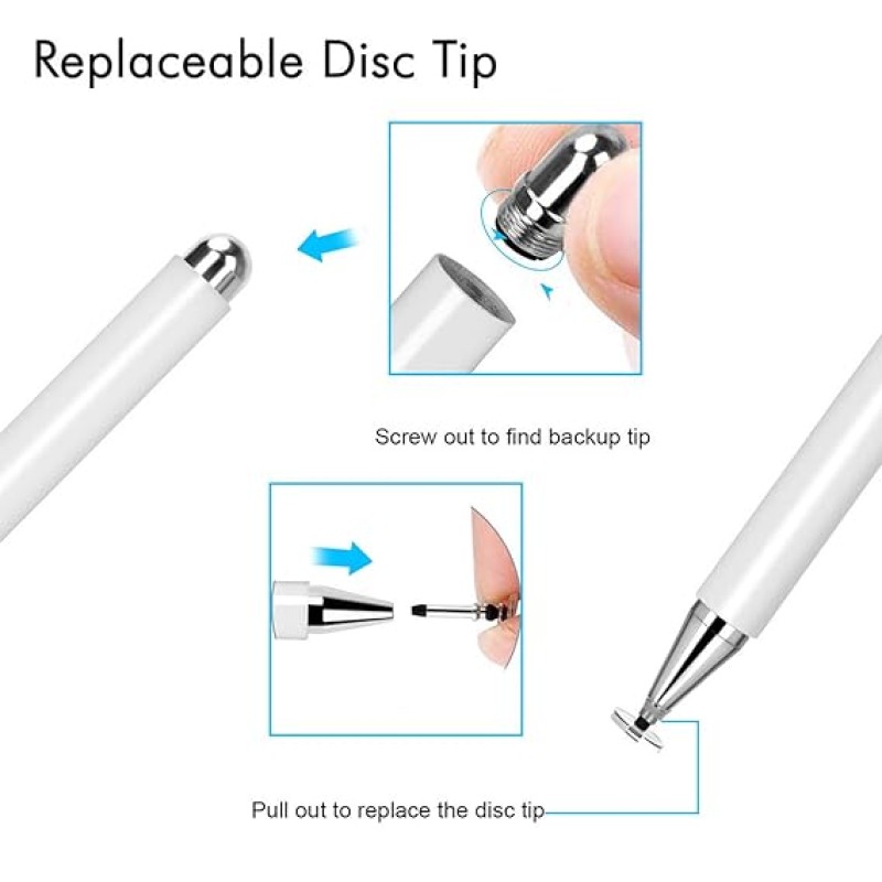 Xmate Stylus Pen for Touchscreen Devices, Fine Point, Capacitive Pen (White) Xmate Stylus Pen for Touchscreen Devices, Fine Point, Capacitive Pen (White)