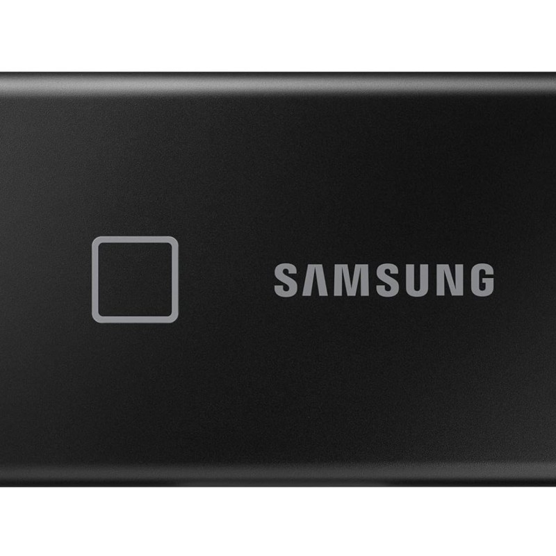 Samsung T7 Touch 2TB Up to 1,050MB/s USB 3.2 Gen 2 (10Gbps, Type-C) External Solid State Drive (Portable SSD) Black (MU-PC2T0K) Samsung T7 Touch 2TB Up to 1,050MB/s USB 3.2 Gen 2 (10Gbps, Type-C) External Solid State Drive (Portable SSD) Black (MU-PC2T0K)