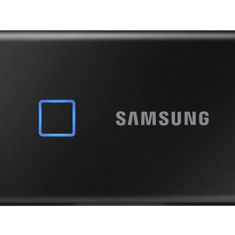 Samsung T7 Touch 2TB Up to 1,050MB/s USB 3.2 Gen 2 (10Gbps, Type-C) External Solid State Drive (Portable SSD) Black (MU-PC2T0K) Samsung T7 Touch 2TB Up to 1,050MB/s USB 3.2 Gen 2 (10Gbps, Type-C) External Solid State Drive (Portable SSD) Black (MU-PC2T0K)