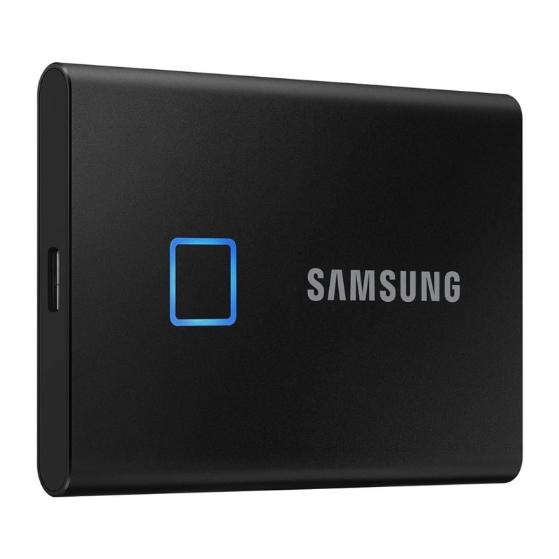 Samsung T7 Touch 2TB Up to 1,050MB/s USB 3.2 Gen 2 (10Gbps, Type-C) External Solid State Drive (Portable SSD) Black (MU-PC2T0K) Samsung T7 Touch 2TB Up to 1,050MB/s USB 3.2 Gen 2 (10Gbps, Type-C) External Solid State Drive (Portable SSD) Black (MU-PC2T0K)