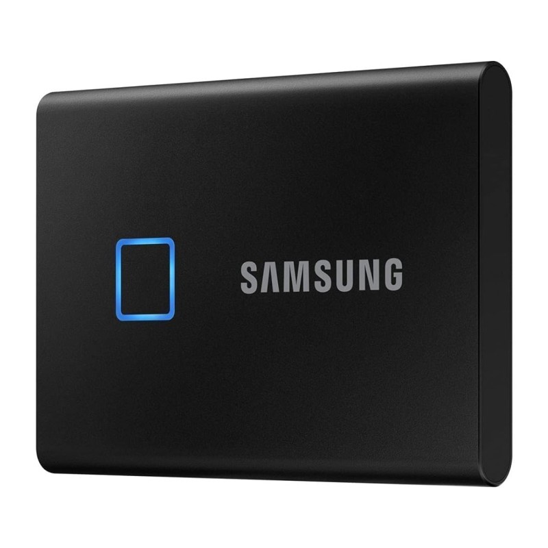 Samsung T7 Touch 2TB Up to 1,050MB/s USB 3.2 Gen 2 (10Gbps, Type-C) External Solid State Drive (Portable SSD) Black (MU-PC2T0K) Samsung T7 Touch 2TB Up to 1,050MB/s USB 3.2 Gen 2 (10Gbps, Type-C) External Solid State Drive (Portable SSD) Black (MU-PC2T0K)