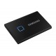 Samsung T7 Touch 2TB Up to 1,050MB/s USB 3.2 Gen 2 (10Gbps, Type-C) External Solid State Drive (Portable SSD) Black (MU-PC2T0K)