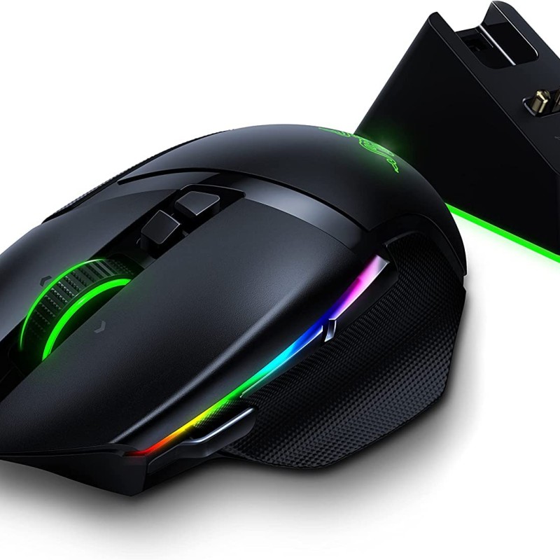 Razer Basilisk Ultimate Wireless Gaming Mouse with Charging Dock | 11 Programmable Buttons Razer Basilisk Ultimate Wireless Gaming Mouse with Charging Dock | 11 Programmable Buttons