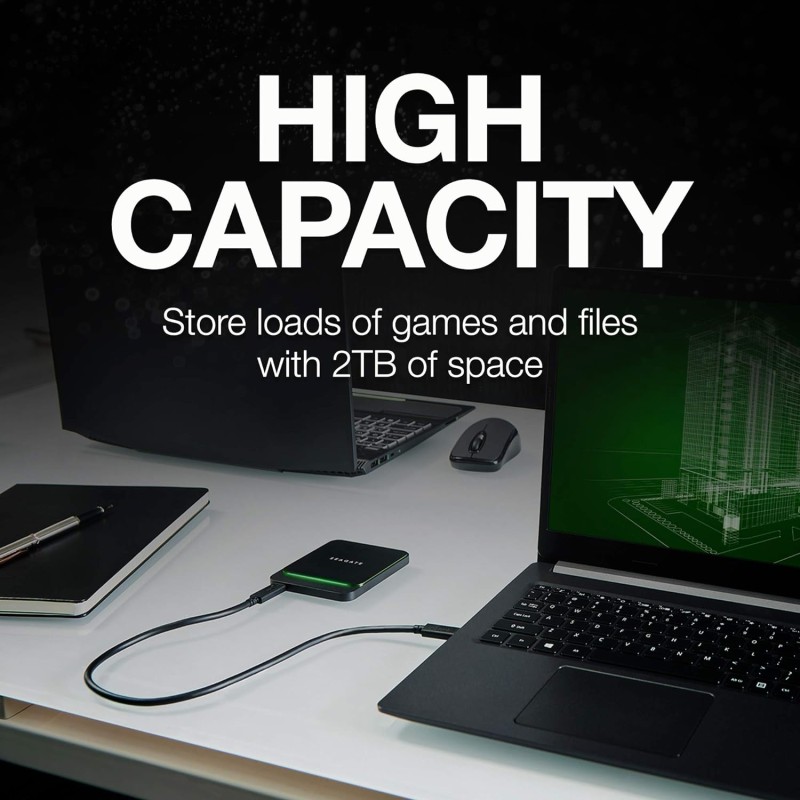 Seagate Barracuda Fast 2 TB External SSD � USB-C USB 3.0 for Windows and Mac, 3 yr Data Recovery Services, Portable Solid State Drive (STJM2000400) Seagate Barracuda Fast 2 TB External SSD � USB-C USB 3.0 for Windows and Mac, 3 yr Data Recovery Services, Portable Solid State Drive (STJM2000400)