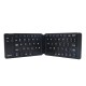 Portronics Chicklet Foldable QWERTY Keyboard, Mini Pocket Sized, Rechargeable, Bluetooth Wireless ,Black