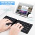 Portronics Chicklet Foldable QWERTY Keyboard, Mini Pocket Sized, Rechargeable, Bluetooth Wireless ,Black