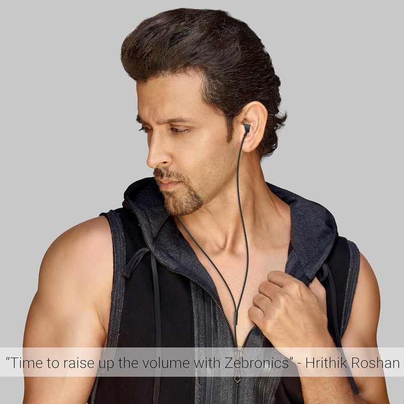 Zebronics Zeb-Protect Wired Earphone with Call Function(Black) Zebronics Zeb-Protect Wired Earphone with Call Function(Black)