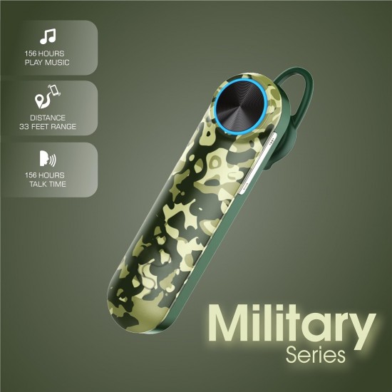 Candytech CT-99 Wireless Bluetooth Headset with mic (MILITARY)